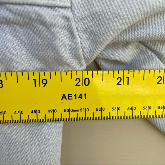 ZARA Light Wash Cropped Utility Jacket Size S - Picture 7 of 10